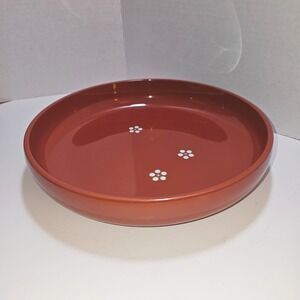 Vintage Yamanaka Japanese Lacquerware Round Serving Tray Red Floral 10 Inch